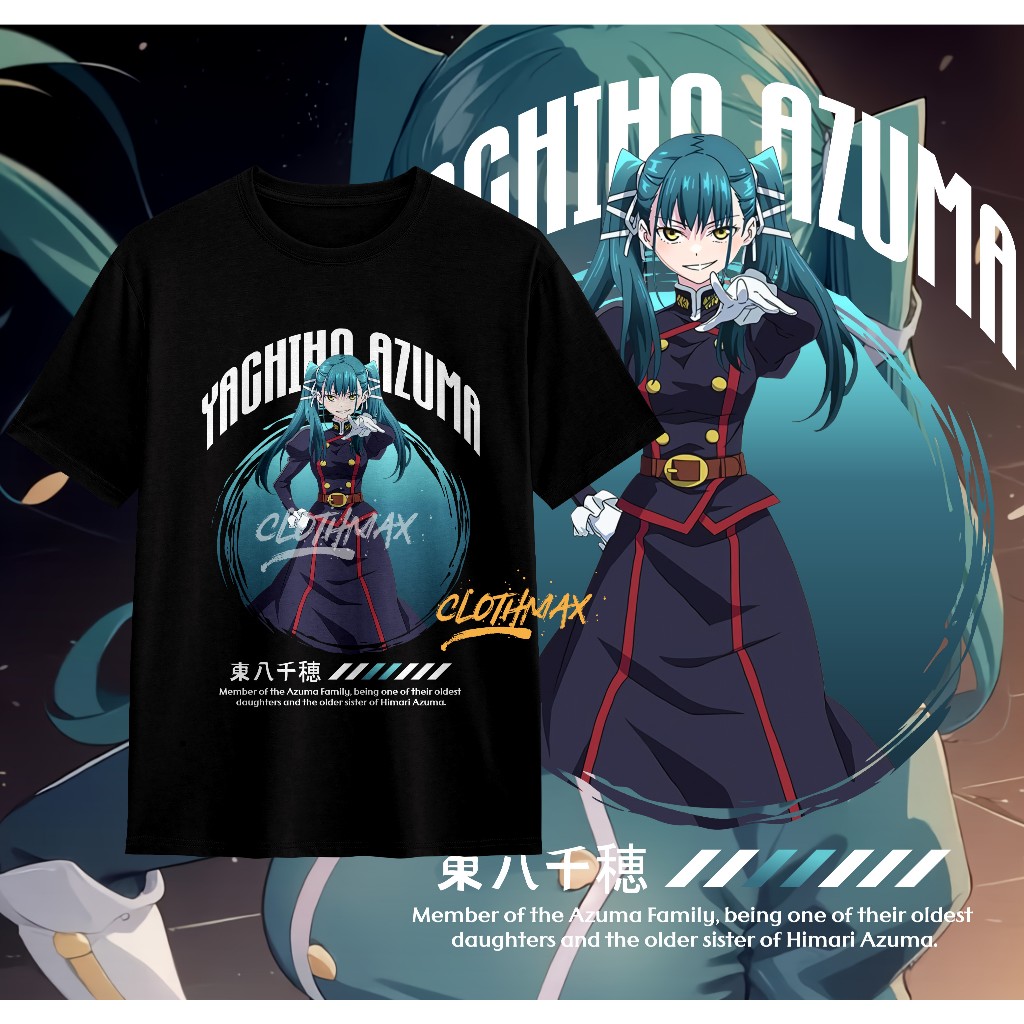 Kaos Tshirt Anime Yachiho Azuma Mato Seihei No Slave  | Kyouka Uzen | Izumo Tenka | Chained Soldier