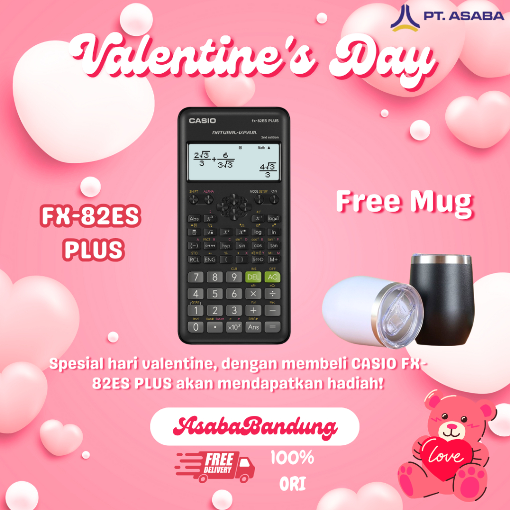 

Asaba Bandung - CASIO FX-82ESPLUS BK - 2nd edition - Kalkulator Sekolah Kuliah - Scientific