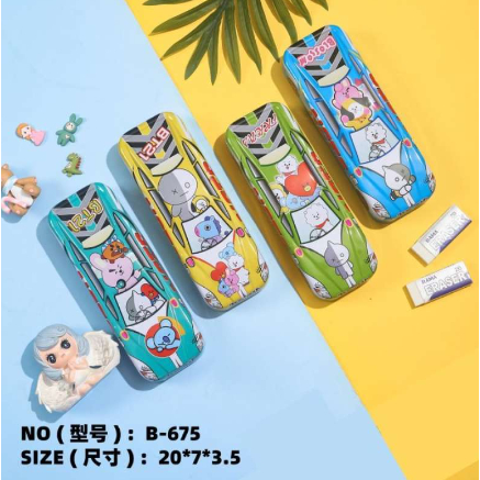 

Kotak Tempat Pensil / Pencil Case Murah Kaleng B-675