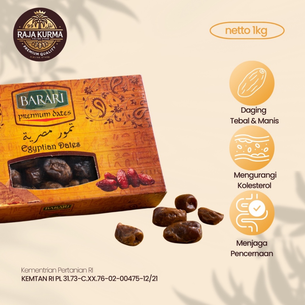 

Barari Mesir Kukurma Premium Quality 1Kg