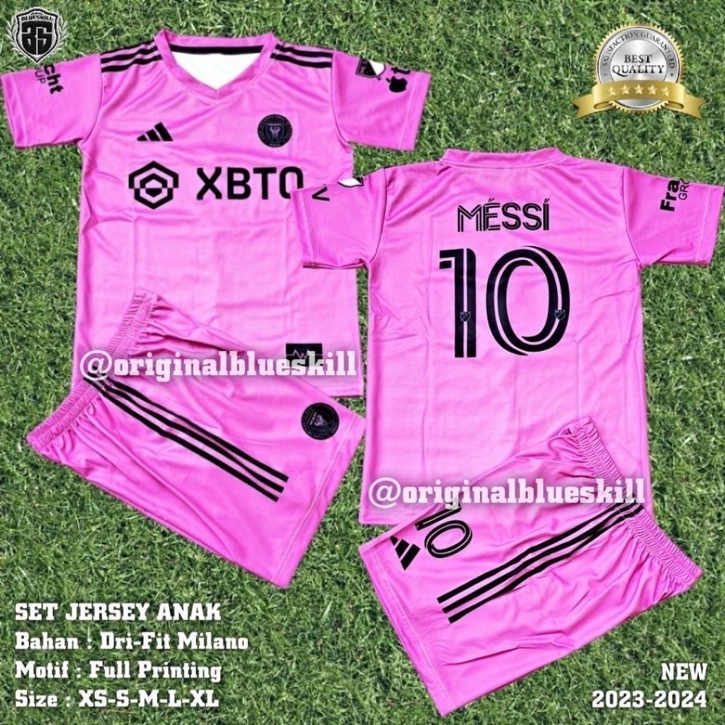 BAJU BOLA JERSEY INTER MIAMI HOME PINK 2024 JERSEY BOLA BAJU JERSEY FUTSAL JERSEY INTER MIAMI premiu