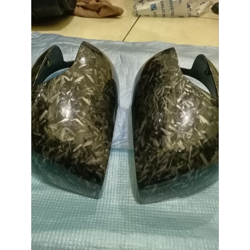 BATOK SPION COVER SPION GRAND LIVINA 2005-2011 KARBON ORIGINAL