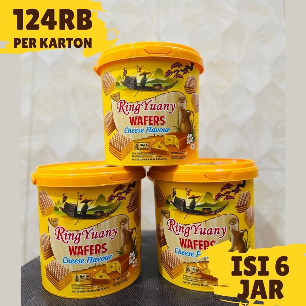 

RING YUANY WAFER CREAM COKLAT DAN KEJU ISI 6 TIMBA PER KARTON