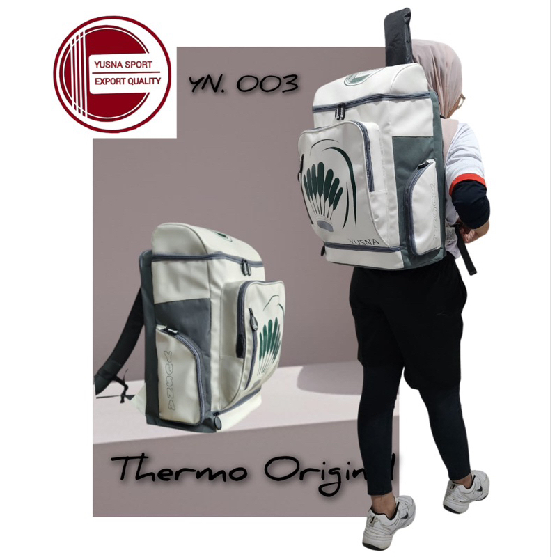 Tas Ransel Raket Thermo Bulutangkis Badminton YUSNA SPORT ORIGINAL