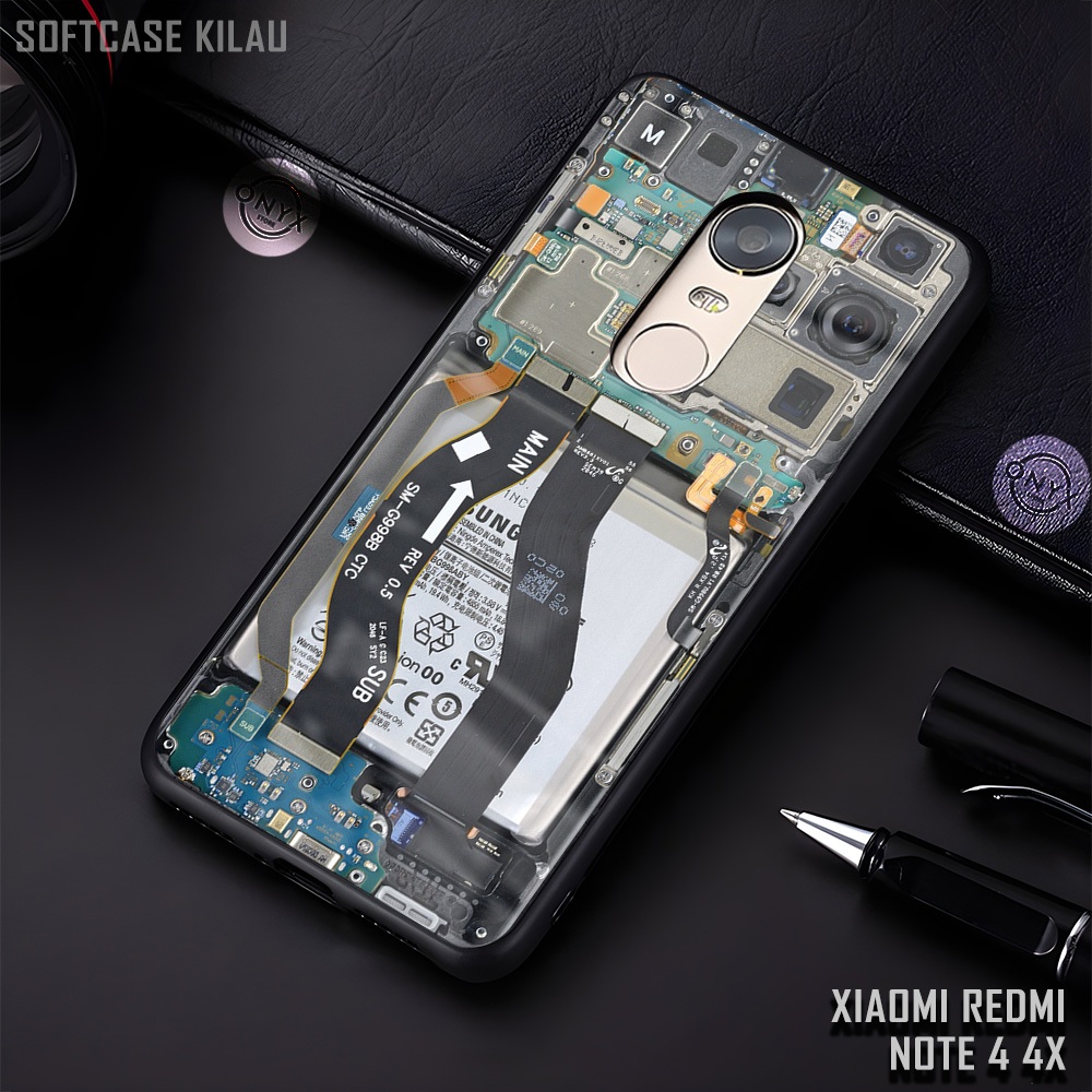 [AA08] Softcase Kilau Glossy XIAOMI REDMI NOTE 4 | 4X | Motif Mesin Hp | Case Lucu Murah Aesthetic X
