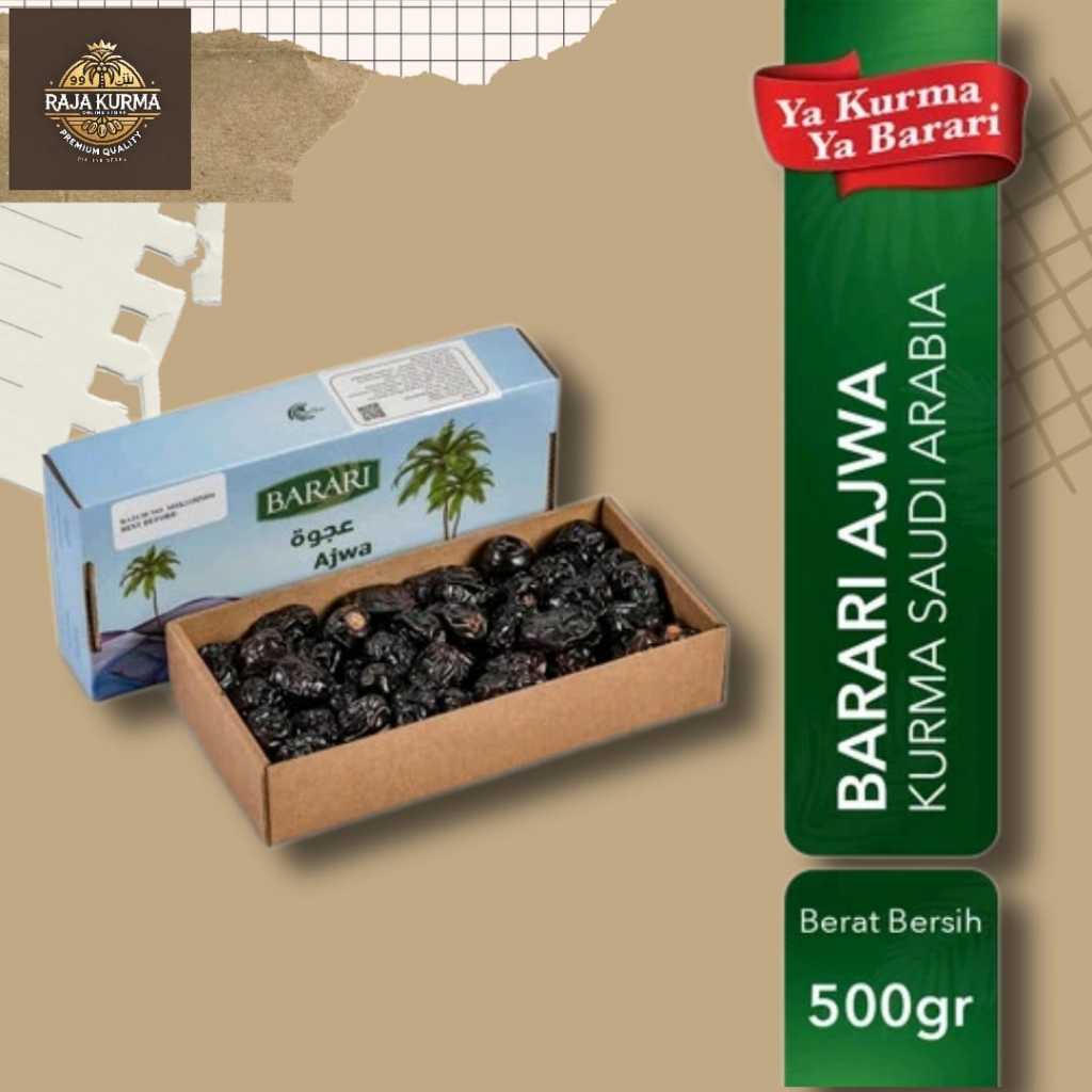 

Kurma Barari Ajwa 500Gr Saudi Arabia