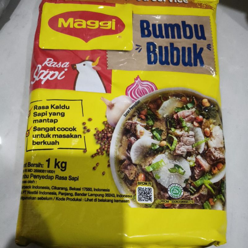 

RK60 Maggie Beef Powder 1kg Bumbu Bubuk 1kg rasa Sapi