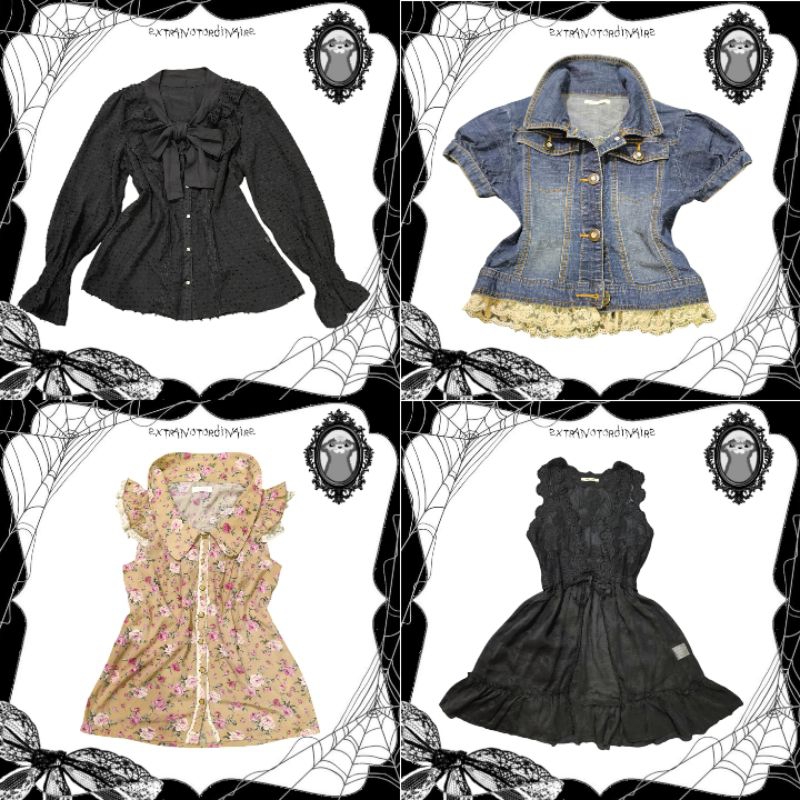 Atasan Blouse Kemeja Outer  lizlissa axes femme L'est rose Rossa Chery