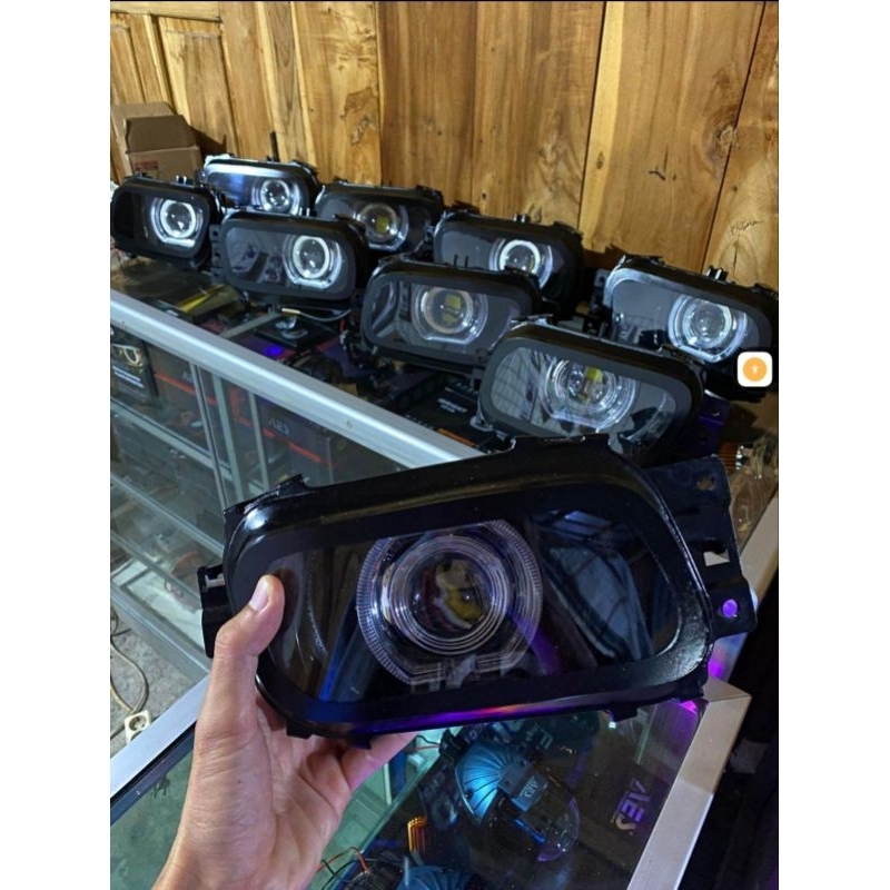 LAMPU FOGLAMP BI-LED TRUK CANTER TINGGAL PASANG