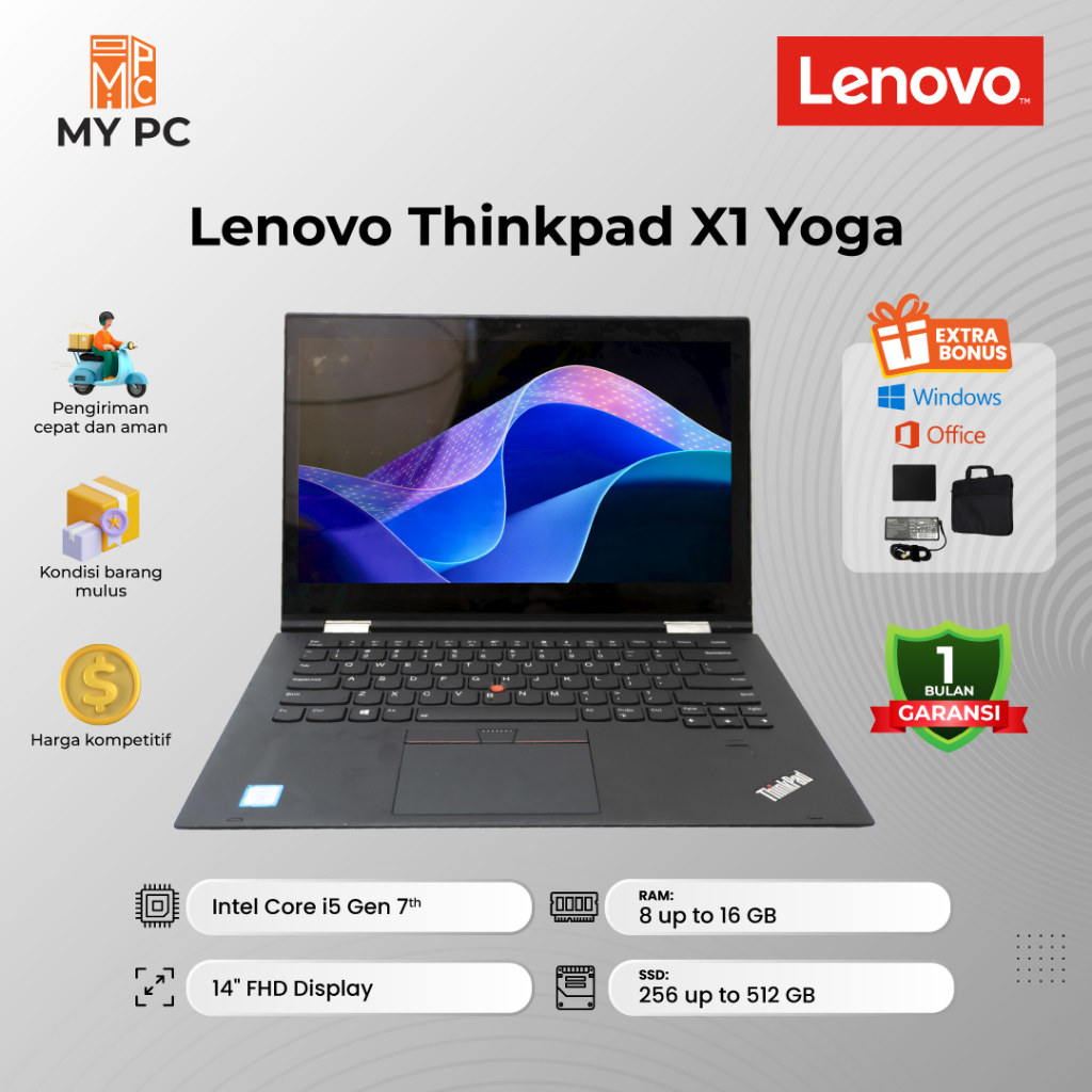 Laptop Lenovo Thinkpad Thinkpad X1 Yoga 2ND - Core i5 GEN7 - 14"