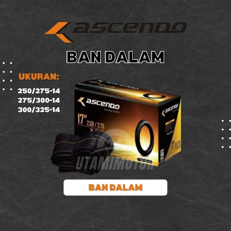BAN DALAM ASCENDO RING 14 250/275-14 275/300-14 300/325-14 ASCENDO TUBE RING 14