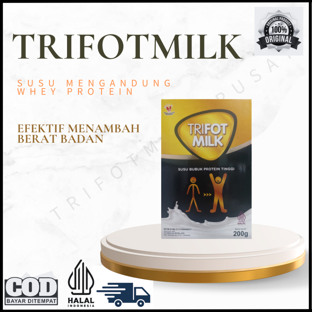 TRIFOTMILK VANILA (SUSU TINGGI PROTEIN PENGGEMUK BADAN)