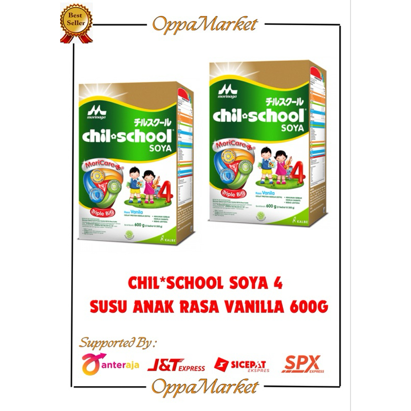 

CHIL*SCHOOL SOYA 4 MORINAGA SUSU ANAK RASA VANILLA 600G