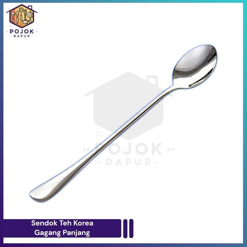 Sendok Teh Korea Gagang Panjang / Sendok Stainless Steel Tebal