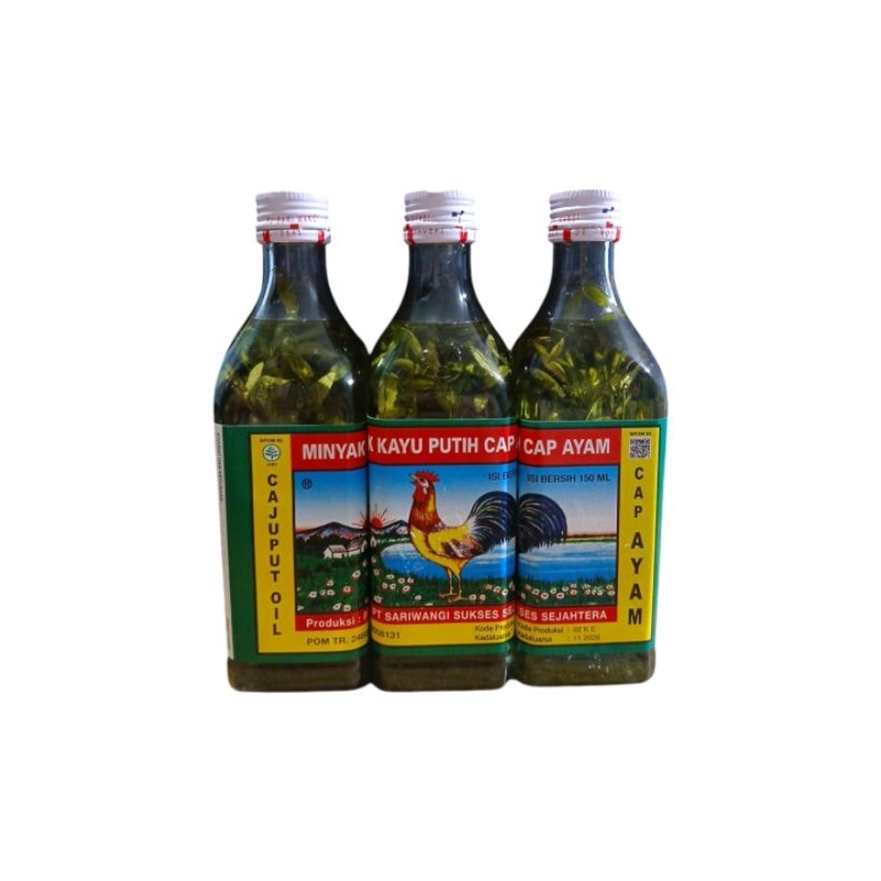 Minya kayu putih Cap Ayam Medan rendaman daun cao cao inggu Herbal