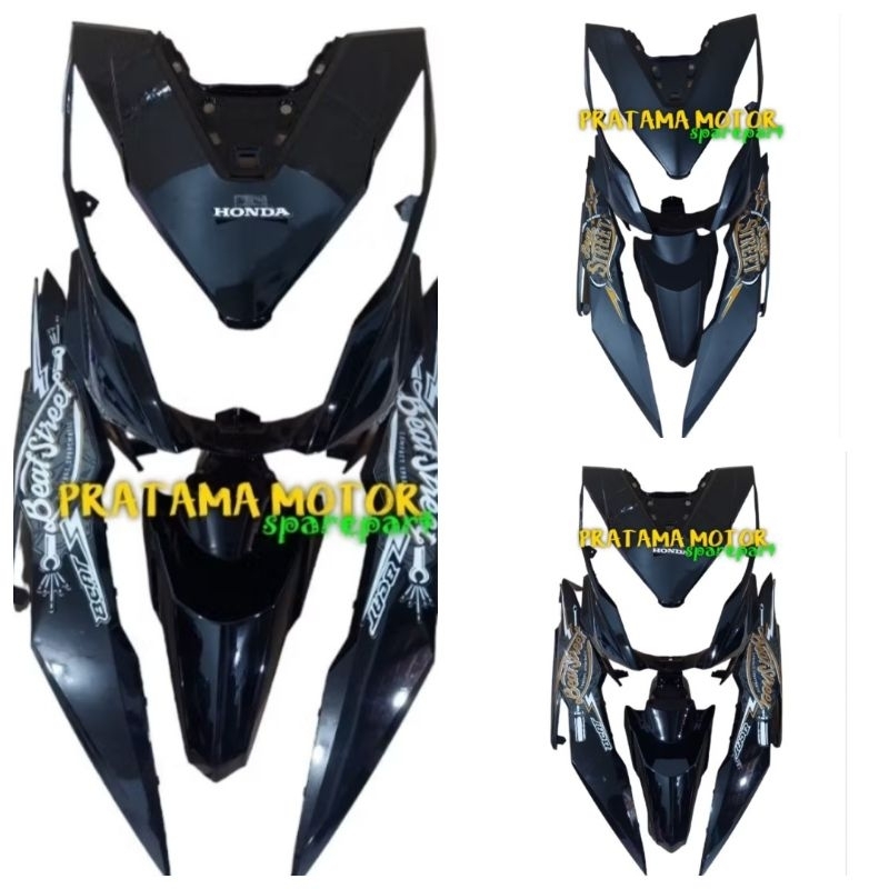 cover body depan belakang full halus beat street hitam 2017 2017 2019