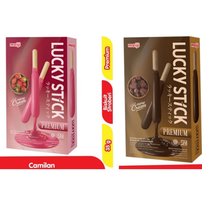 

LUCKY STICK MEIJI BISKUIT PREMIUM 35 Gram