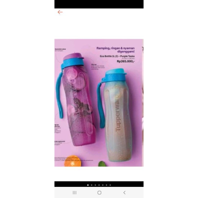 eco botol tupperware 1 liter