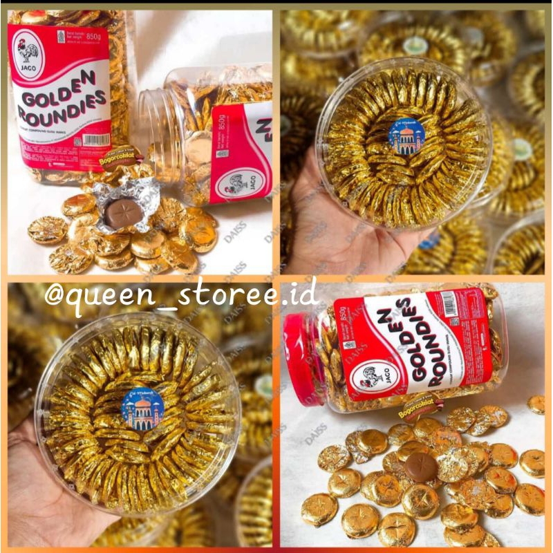 

Coklat Koin Toples / Coklat Koin Emas Golden Roundies Repack 50pcs