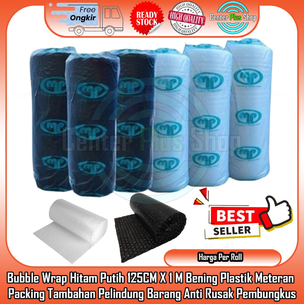 

Bubble Wrap Hitam Putih 125CM X 1M MeterPembungkus Bening Lebar Besar Kecil Pengiriman Barang Pecah Belah Jumbo Makanan Tanaman Berkualitas Plastik Meteran PermeterTebal Extra Packing Tambahan Pelindung ADL Barang Anti Rusak