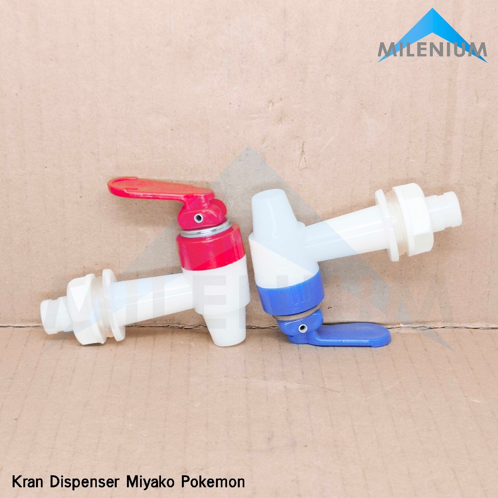 Kran Dispenser Air Miyako / Keran Air Galon Drat Luar / Merah Biru / Panas Dingin Model Pokemon