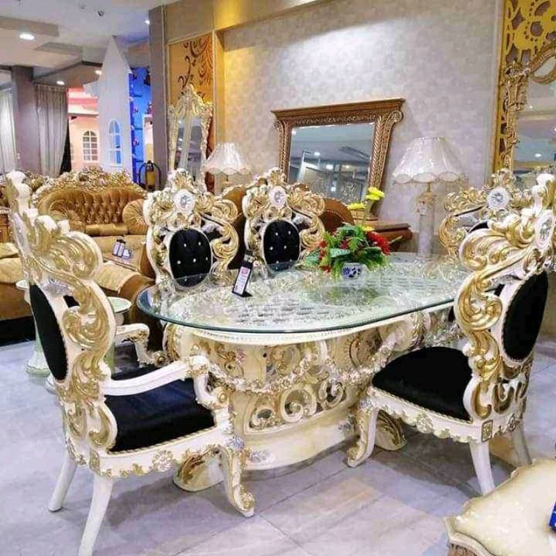 meja makan salur tambang