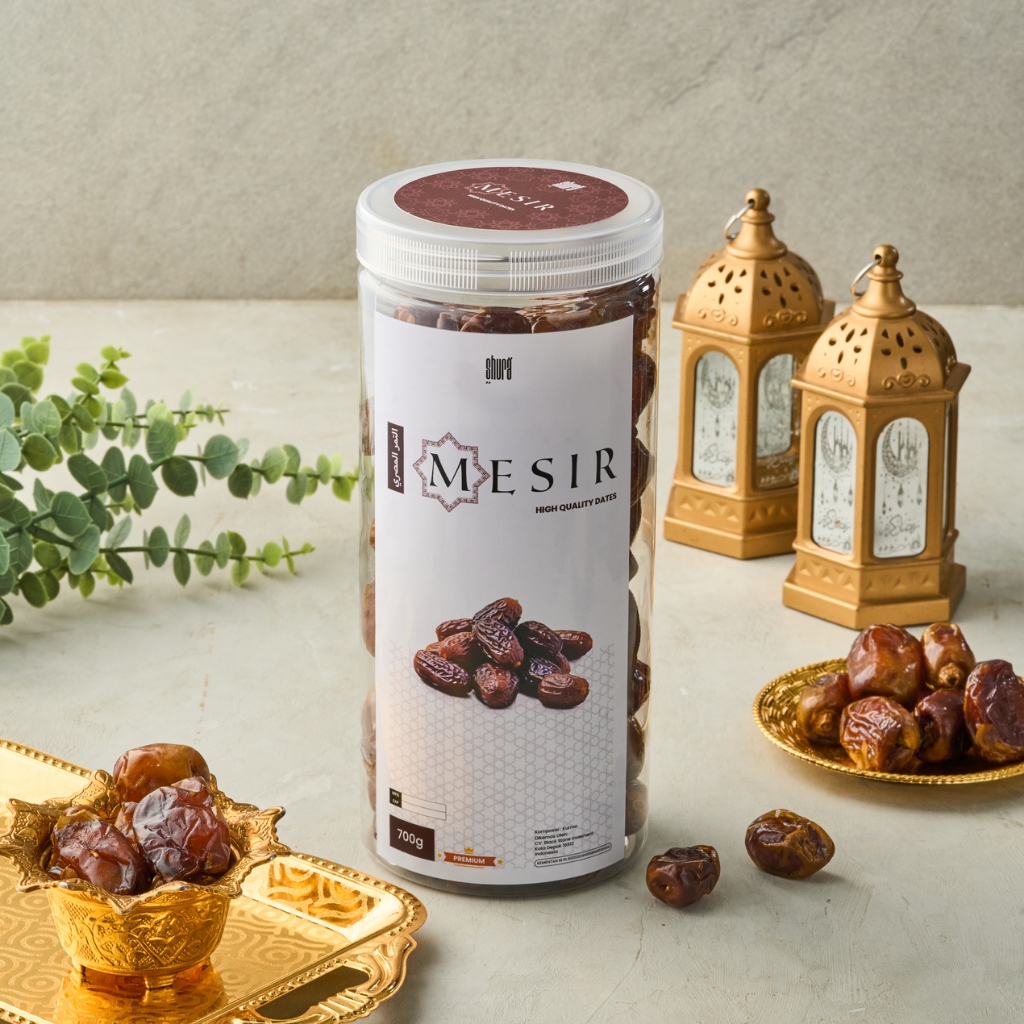

Shura Kurma Mesir Kemasan Toples 700gr Premium Egyptian Dates 100% Original High Quality Arab