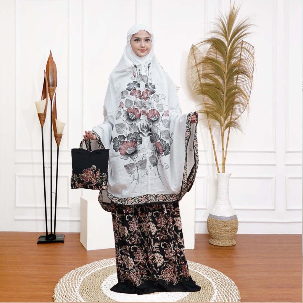 Mukena batik encim pekalongan warna terbaik