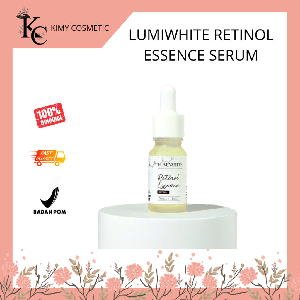 Kimy Cosmetic – Lumiwhite Retinol Essence /Serum Pemutih Wajah 10 ml / Skincare Whitening Anti Aging