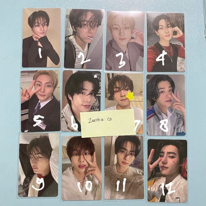 [official] PHOTO CARD ENHYPEN | AAB JUNGWON JAKE SUNGHOON | WALK THE LINE WTL | STUDIO CHOOM | BLUE 