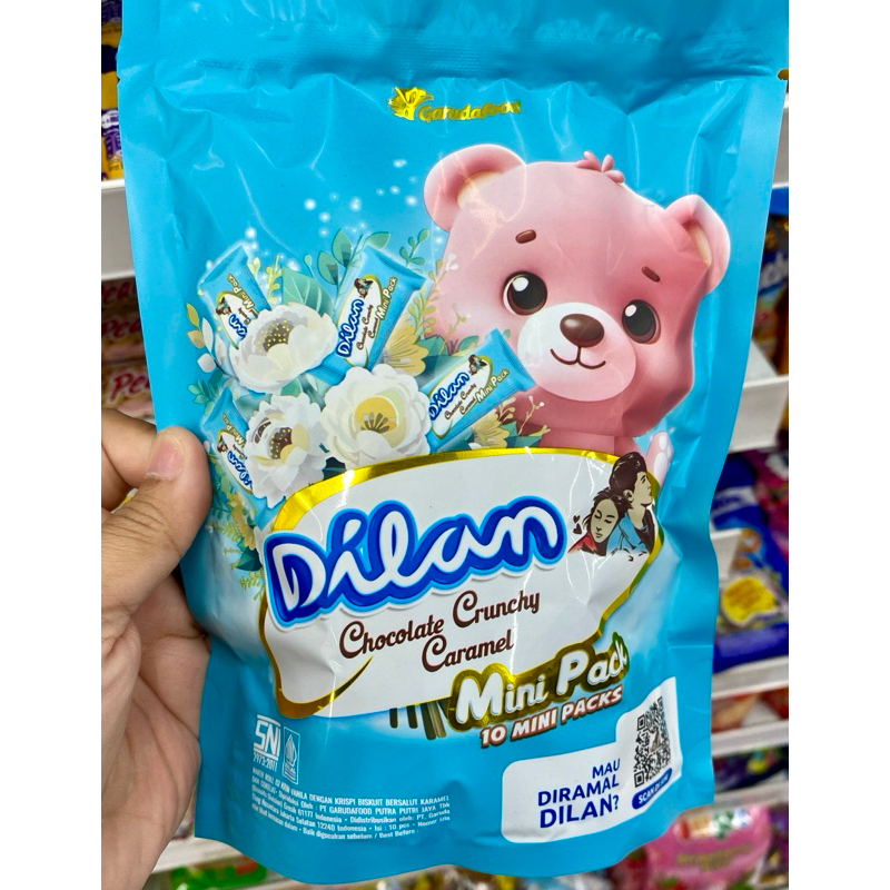 

Dilan Chocolate Crunchy Caramel Mini Pack isi 10 x9,5 gram