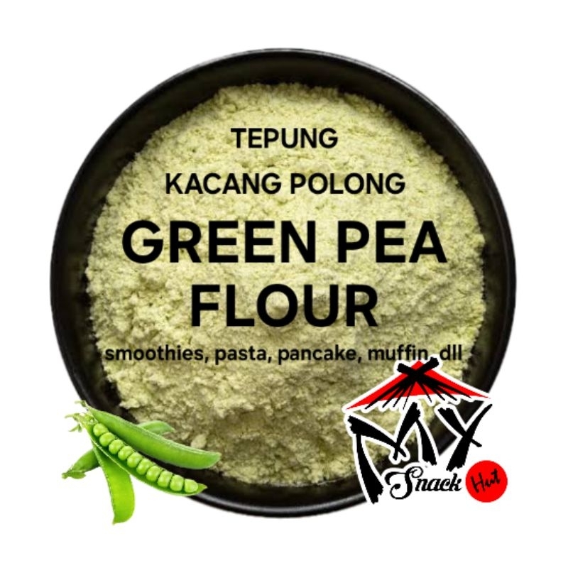 

GREEN PEA FLOUR 50GR TEPUNG KACANG POLONG HIJAU ERCIS GARDEN SWEET PEAS MATAR AATA ATTA GROUND HALUS