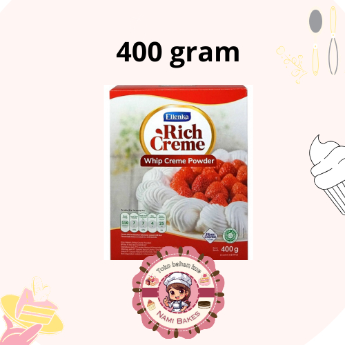 

Ellenka Whip Cream 400 gr Whipped Rich Creme Powder