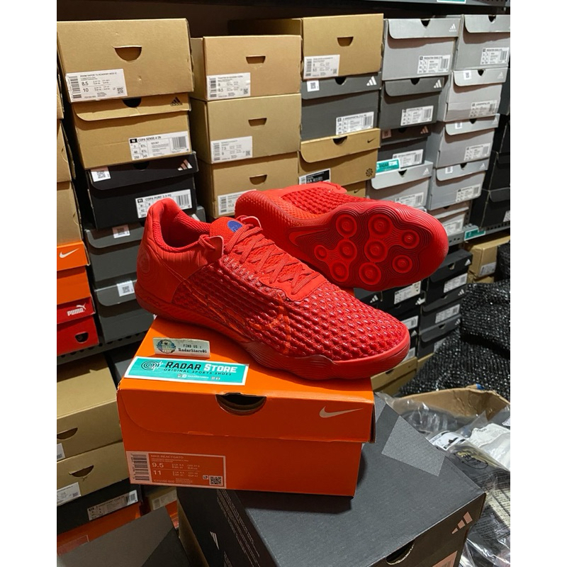 Sepatu Futsal Nike ReactGato University Red CT0550-600 Original BNIB