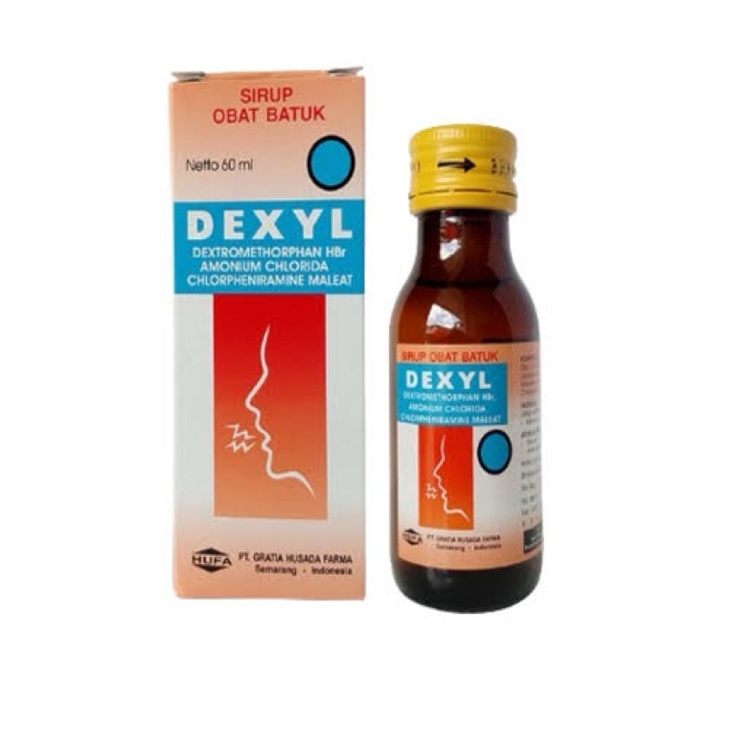 Dexyl Sirup Obat Batuk Dextromethorphan HBr Ammonium Chlorida