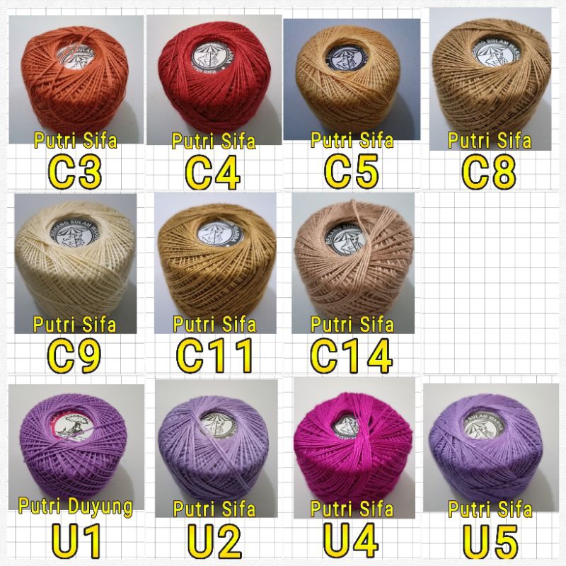 Benang Sulam Kristik Satuan