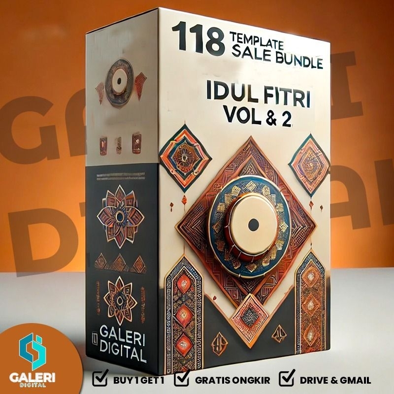 118 Desain Tema Ucapan Idul FitriPPT
