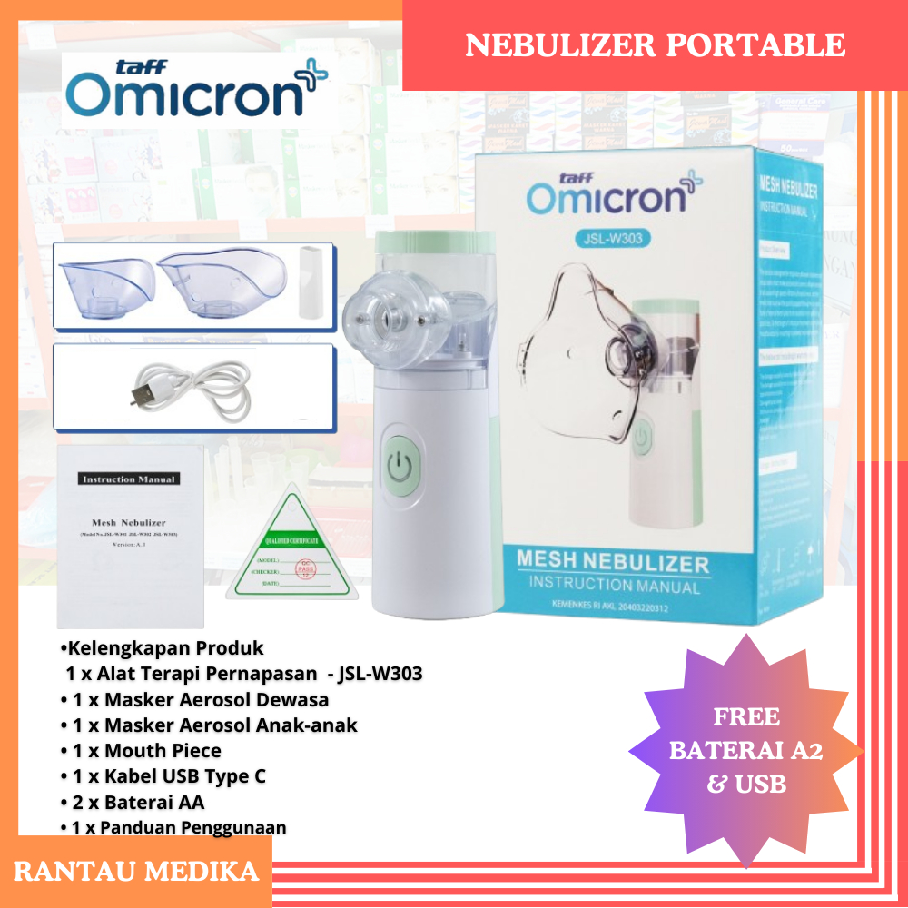 Alat nebulizer ultrasonic Taff Omicron JSL-W303
