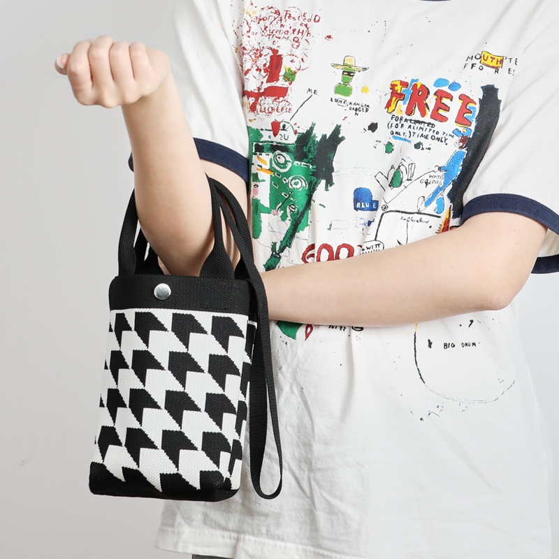 Knitted Mini Sling Bag Premium Collection Tas HP Rajut Selempang Wanita Korean Style