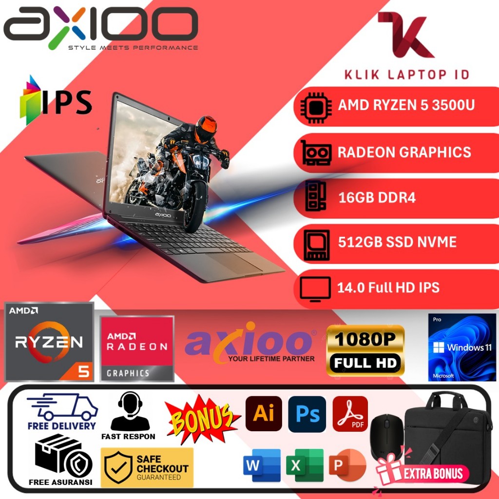 Laptop Gaming Second AXIOO SLIMBOOK 14 S1 Ryzen 5 3500U 16GB 512GB 14 inch FHD IPS Win11Pro GREY