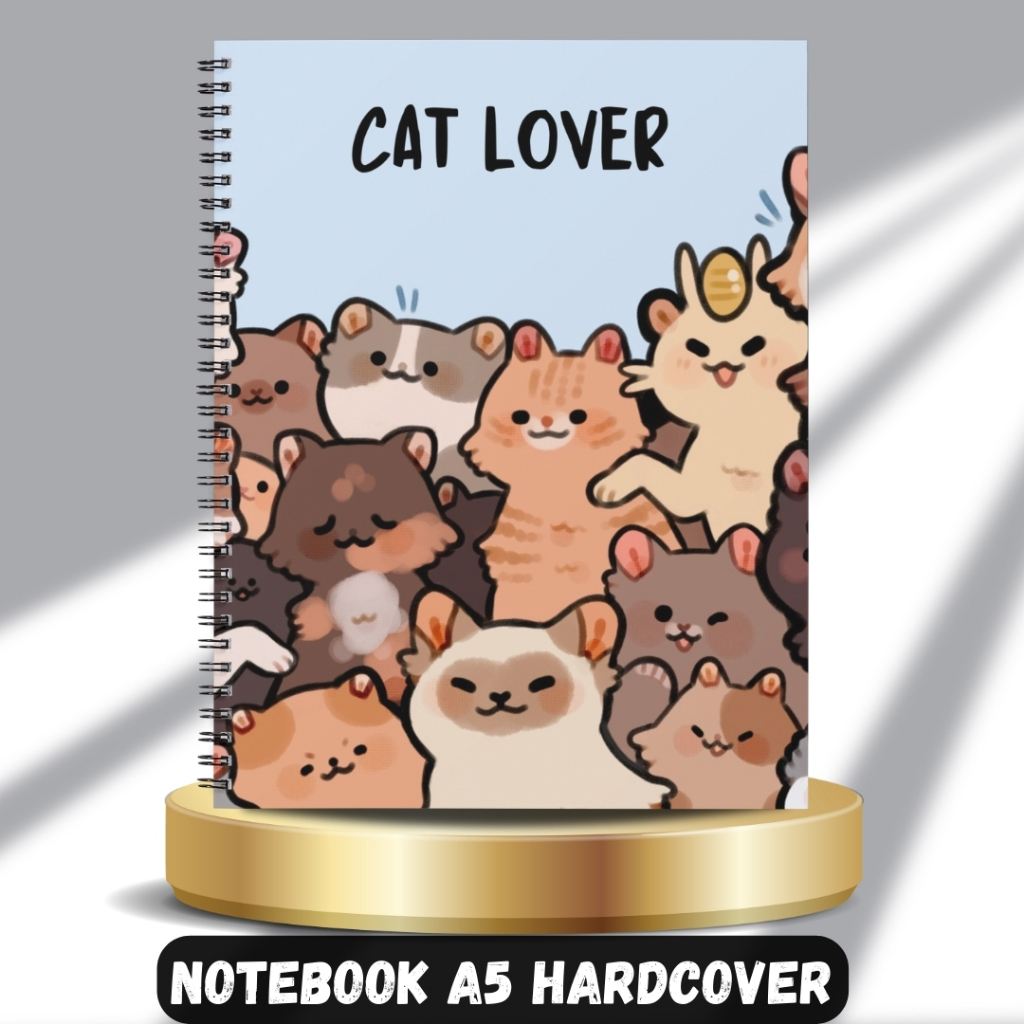 

NOTE BOOK BUKU TULIS CAT KUCING CUTE LUCU HARDCOVER A5 100 HALAMAN