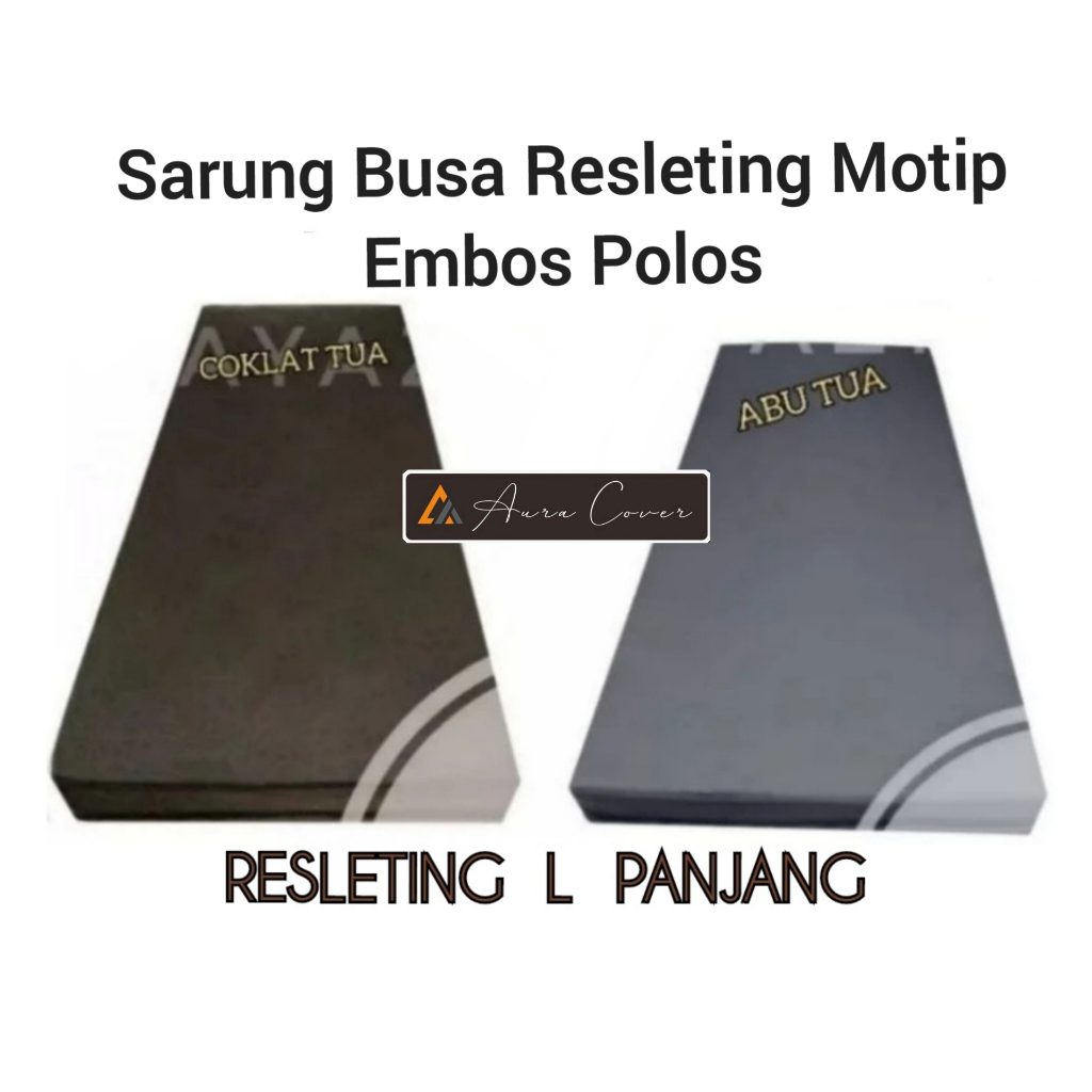 Sarung Kasur Busa Resleting Tebal 10-40cm MOTIP EMBOS POLOS