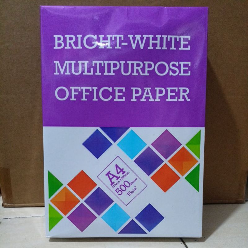 

Kertas A4 HVS Office Paper Multipurpose Bright -White 75GSM Isi 500Lembar