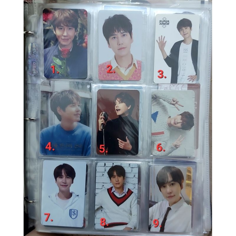 SUPER JUNIOR KYUHYUN,LEETEUK,YESUNG DAN HEECHUL PHOTOCARD OFFICIAL