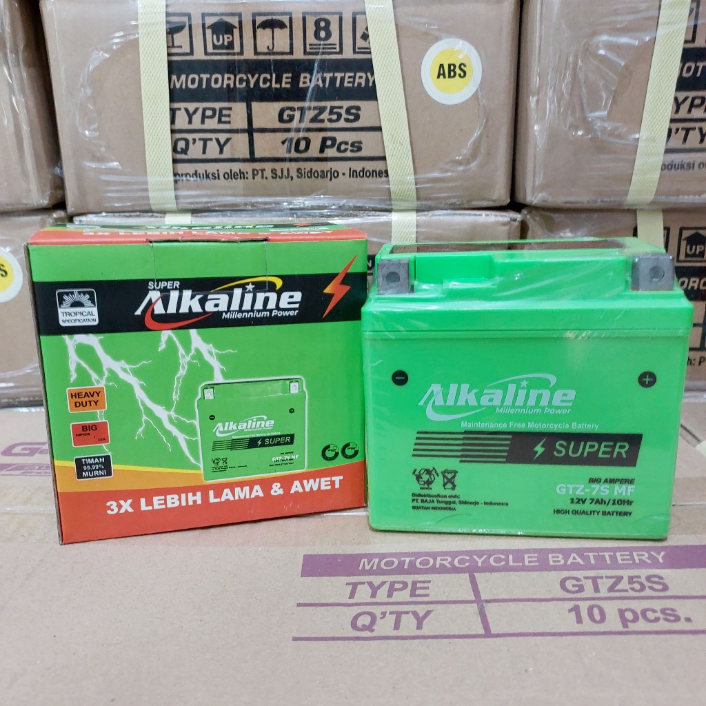 Aki Motor KLX 150 Alkaline GTZ7S Aki Kering GrandCell Jaminan Original 100%