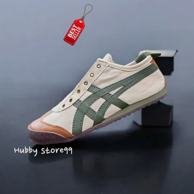 Sepatu Slip On Onitsuka Bg Green Slip On Pria Wanita  Best sellers