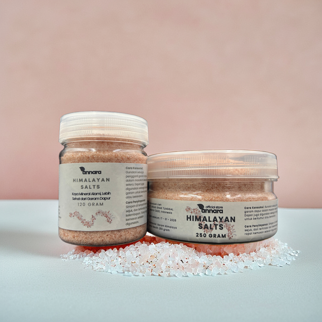 

Himalayan Salt / Garam Himalaya - Kristal Pink Asli, Kaya Mineral Alami