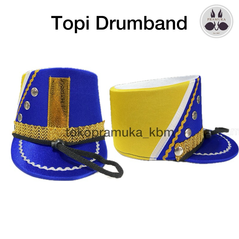 Topi Drumband SD SMP Merah dan Biru