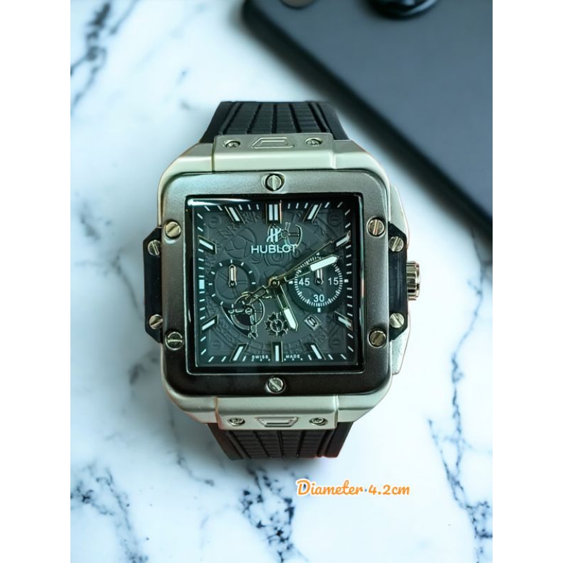 Hublot Jam Tangan Pria Diameter 4.2cm