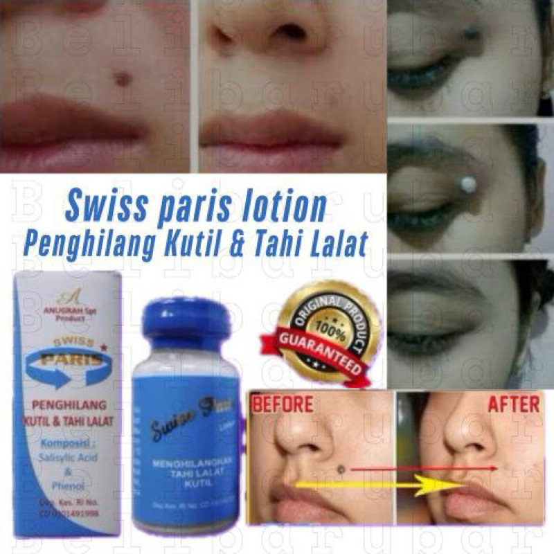 Swiss Swis Paris Lotion 100% Asli Original Obat Cream Krim Salep Penghilang Menghilangkan Pencabut T